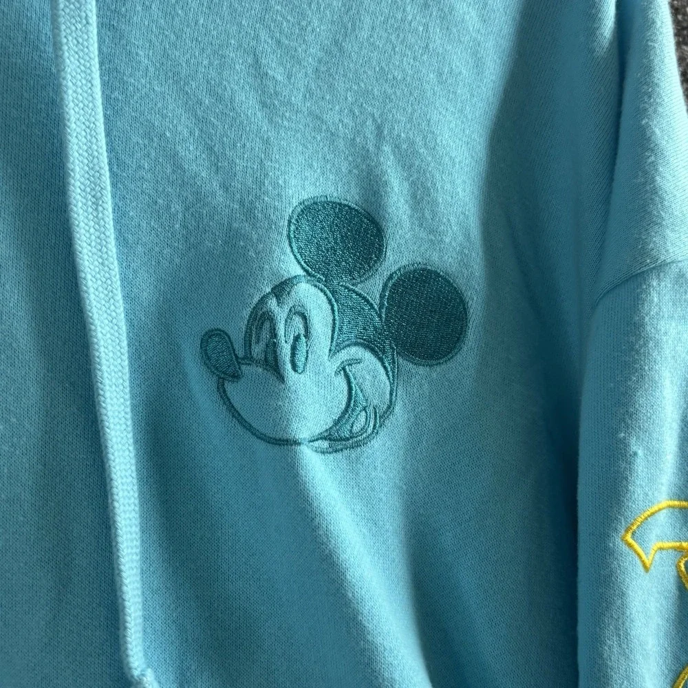 Disneyland Resort Hoodie 2022 Two Times The Magic Mickey Embroidered Woman Sz L